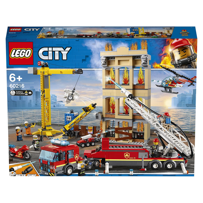Lego City Fire Deposit 60216 Block Toy 943 pieces Battery Powered Multi Color_5