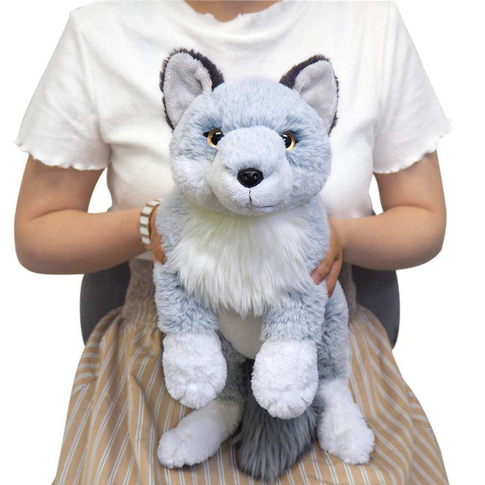 SUN LEMON Hiza Ookami Wolf Plush Doll M Size P-4992 H22xW19xD60cm Polyester NEW_4