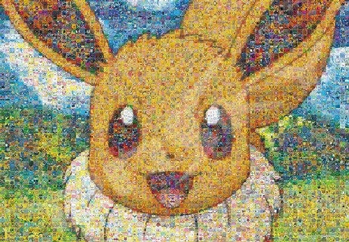 Pokemon Eevee 500 piece Mosaic art R Jigsaw puzzle ENSKY (51x73.5cm) 500T-L20_1