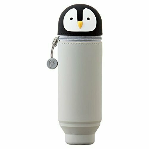 LIHIT LAB. Stand pencil case Punilabo A 7712-10 penguin NEW from Japan_1
