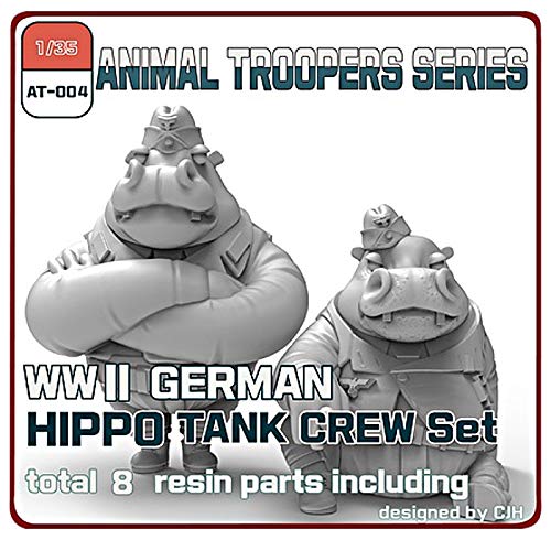 Zilpla 1/35 Animal Troop Series WWII German Hippo Tank Crew Set B 2-pcs AT-004_1
