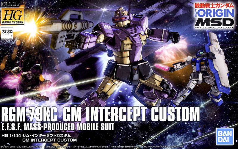 BANDAI HG 1/144 RGM-79KC GM INTERCEPT CUSTOM Model Kit Gundam THE ORIGIN MSD_1