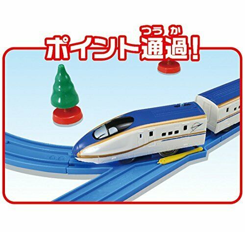 Plarail Light up a tunnel ! Shinkansen Series E7 Kagayaki w/Headlight Basic Set_6