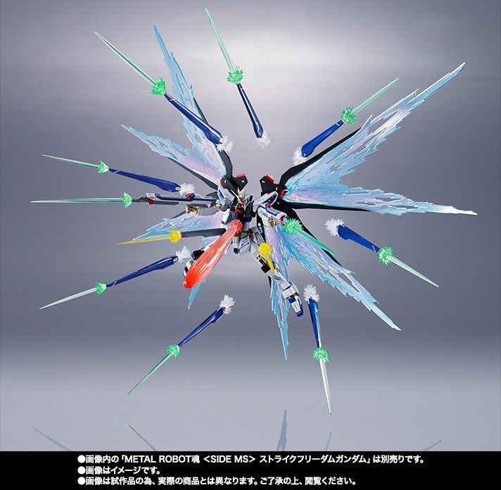 METAL ROBOT SPIRITS SIDE MS WING OF LIGHT & Hi-MAT FULL BURST EFFECT SET BANDAI_5