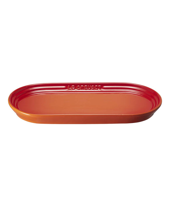 Le Creuset Plate Neo Oblong Plate 25cm Orange Oven & Microwave Safe Hot&Cold NEW_1