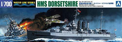 Aoshima HMS Dorsetshire 'Bismarck Pursuit Battle' 1/700 Scale Plastic Model Kit_1