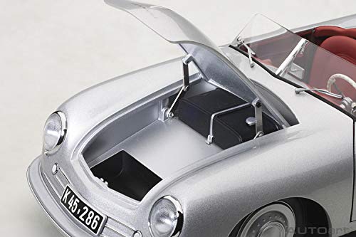 AUTOart 1948 Porsche 356 Number 1 Convertible Revised Edition Silver 1/18 Model_5