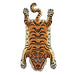 Tibetan Tiger Rug DTTR-01 S size W60xD100xH1.8cm Brown NEW from Japan_1