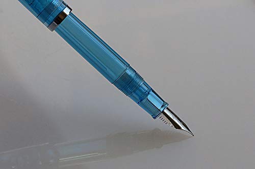 Sailor Lecoul Fountain Pen Limited Color Horizon Blue Medium Point Pmma Resin_5