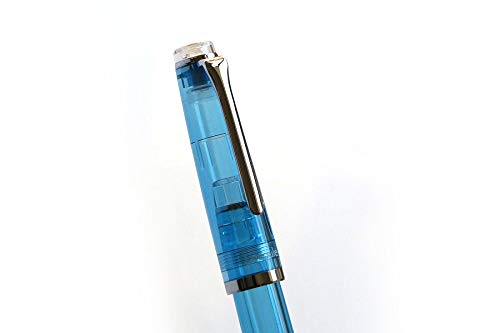 Sailor Lecoul Fountain Pen Limited Color Horizon Blue Medium Point Pmma Resin_6