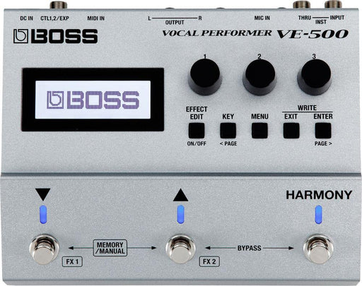 Boss VE-500 Vocal Performer Multi-Effect Vocal Pedal Great for guitar and vocals_1