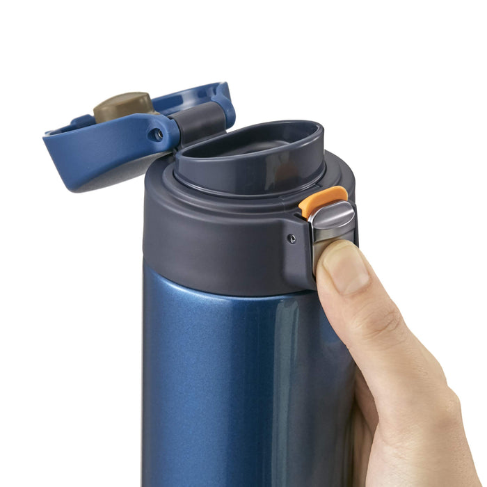 Thermos bottle MugBottle marine blue 480ml Sahara MMJ-A481-AM W6.6xD7.2xH21.8cm_3