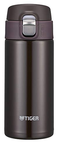 TIGER Thermos Mug Bottle One Push Open Chocolate Brown 360ml Sahara MMJ-A361 NEW_2