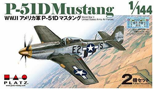 PLATZ 1/144  WW2 US P-51D MUSTANG 2 Machine Set Plastic Model Kit NEW_6