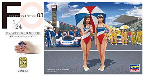 Hasegawa 1/24 90's Race Queen Figure Plastic Model Kit FC03 70mm NEW from Japan_5