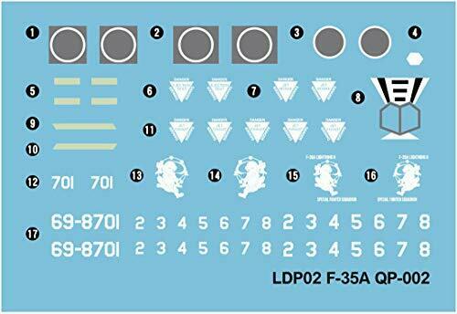Great Wall Hobby Air Self Defense Force Fighter F-35A with one pilot figure Plas_6