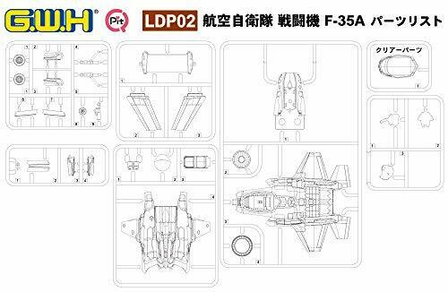 Great Wall Hobby Air Self Defense Force Fighter F-35A with one pilot figure Plas_7