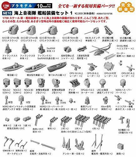 Pit-Road JMSDF Ship Equipment Set 1 PartsNE10 1/700 NEW from Japan_1