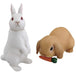 Takara Tomy Ania AS-34 Rabbit (Japanese White & Lop Ear) Animal Dinosaur NEW_1