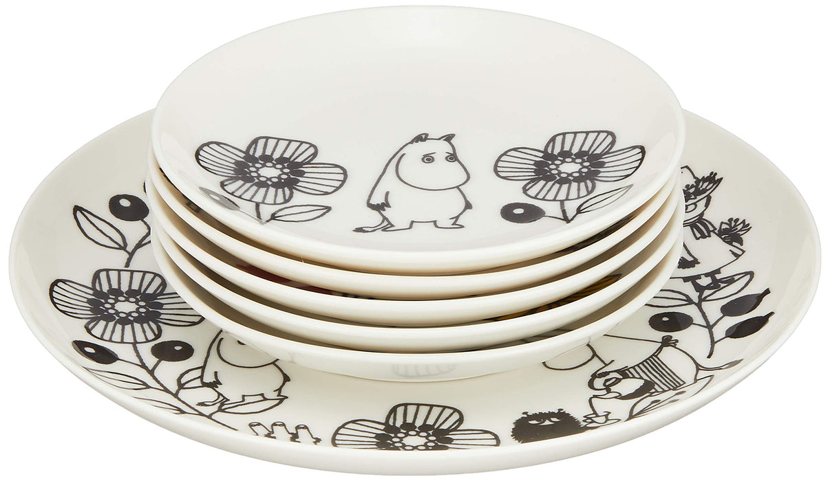Yamaka Moomin Valley Plate 6-piece set MM1400-52 14cmx5, 21.5cmx1 Made in Japan_1