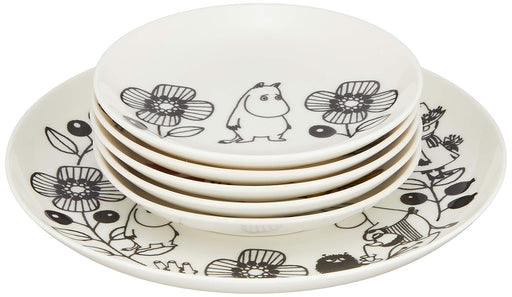 Yamaka Moomin Valley Plate 6-piece set MM1400-52 14cmx5, 21.5cmx1 Made in Japan_1