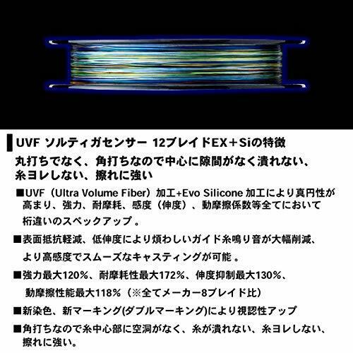 Daiwa PE Line UVF SALTIGA SENSOR 12 BRAID EX+Si 200M 1/22lb 5 Colors NEW_5