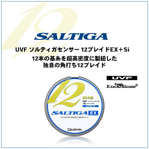 Daiwa PE Line UVF SALTIGA SENSOR 12 BRAID EX+Si 200M #2 36lb 5 Colors Braided_2
