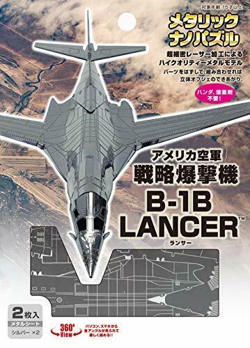 Tenyo Metallic Nano Puzzle B-1B Lancer Model Kit NEW from Japan_2