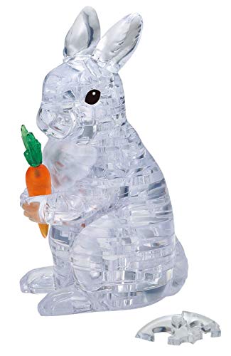 Beverly 3D Crystal Puzzle Rabbit Clear 43 Pieces NEW from Japan_1