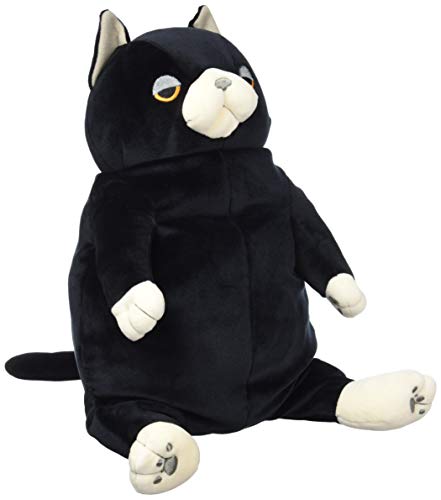Mochineko Plush Doll stuffed toy 'socks' L Shinada global Black & White Cat NEW_1