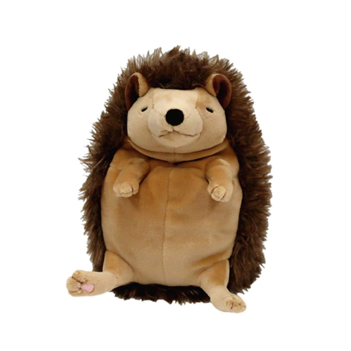 Shinada Global Mochi hari Hedgehog Plush Doll M Brown MOHR-0230B Polyester NEW_1