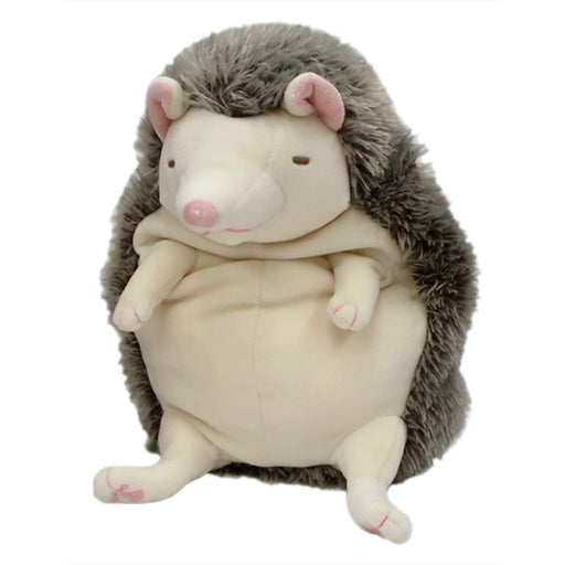 Shinada Global Plush Doll MOCHIHARI Hedgehog size L Ivory ‎MOHR-0350I NEW_1