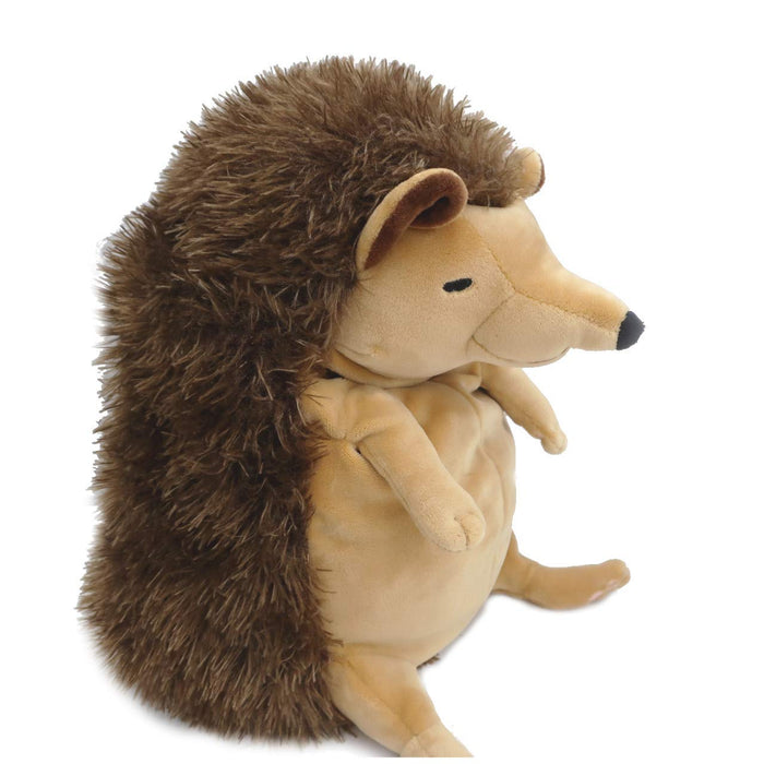 Shinada Global Mochi hari Hedgehog Plush Doll S size with BC Brown MOHR-0168B_2