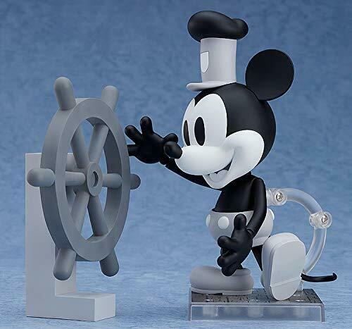 Nendoroid 1010a Steamboat Willie Mickey Mouse: 1928 Ver. (Black & White) Figure_3
