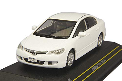 FIRST: 43 1/43 Honda Civic 2006 White finished product F43-129 Model Car NEW_1