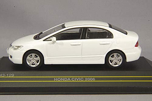 FIRST: 43 1/43 Honda Civic 2006 White finished product F43-129 Model Car NEW_2