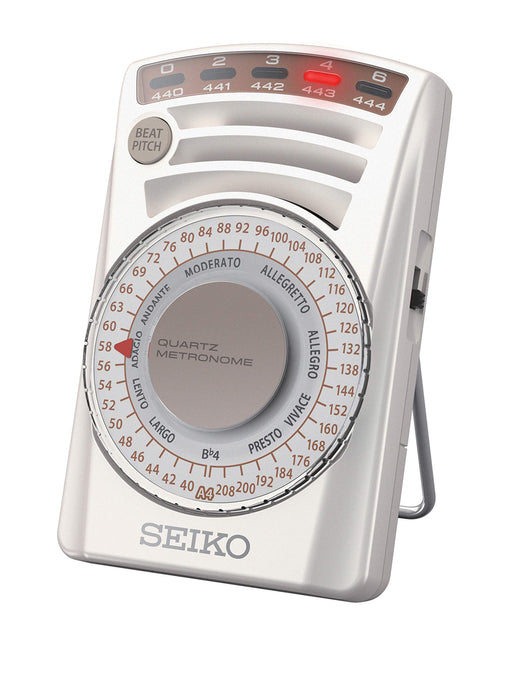 SEIKO Metronome Quartz White SQ60(W) Beat: 0, 2, 3, 4, 6 Tempo: 40 to 208 /min._1