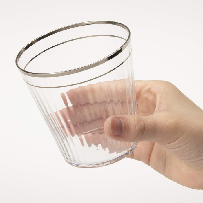 Toyo Sasaki Glass Tumbler Silver & Gold Benedille Pair Eterna G098-T266 set of 2_6