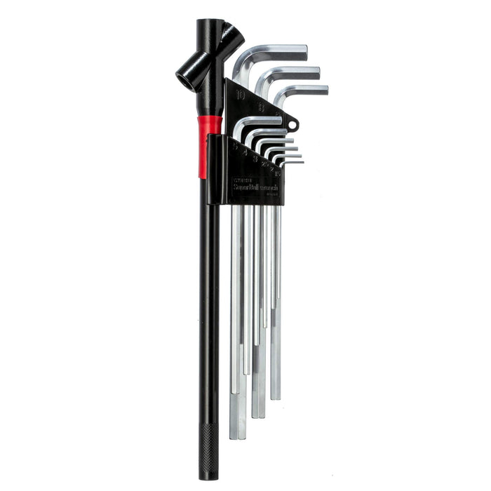 WISE Hex Wrench HMT-1000 With Long Triple Handle 9-piece Set of 1.5-10mm NEW_1