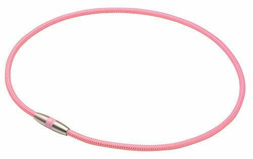 phiten Necklace RAKUWA Magnetic Titanium Necklace Light Pink 45cm NEW_1