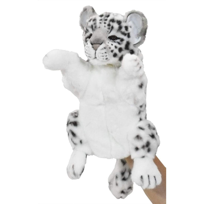 HANSA Snow Leopard Hand Puppet 32 Plush Doll 7502 Real Cute Animals Plush NEW_1