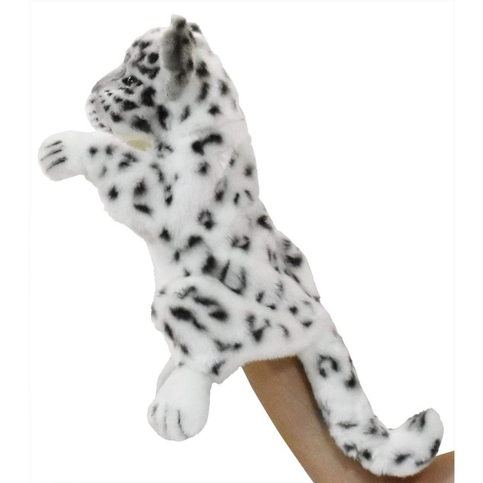 HANSA Snow Leopard Hand Puppet 32 Plush Doll 7502 Real Cute Animals Plush NEW_2