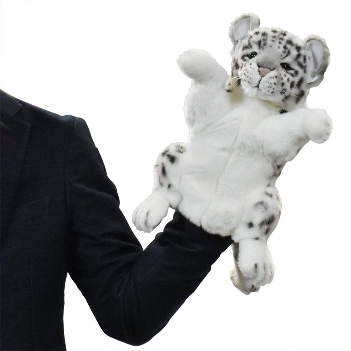 HANSA Snow Leopard Hand Puppet 32 Plush Doll 7502 Real Cute Animals Plush NEW_7