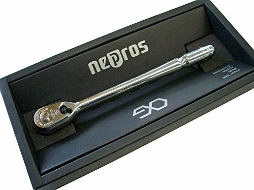KTC Nepros NBRC390L 3/8 Inch Drive Compact Long Ratchet Handle NEW from Japan_2