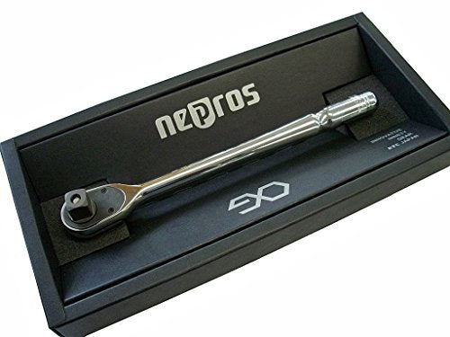 KTC Nepros NBRC390L 3/8 Inch Drive Compact Long Ratchet Handle NEW from Japan_3