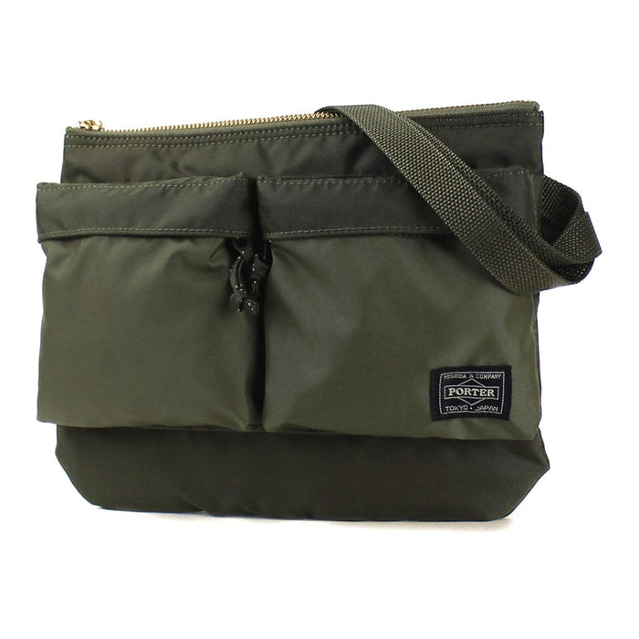Yoshida PORTER Force SHOULDER BAG 855-05458 Olive Drab W260xH200mm NEW_1