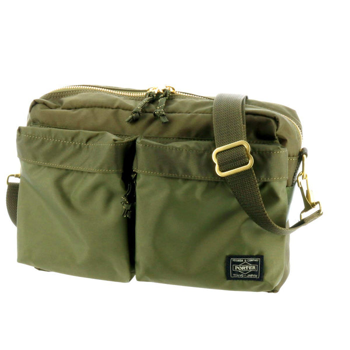 YOSHIDA KABAN PORTER FORCE SHOULDER BAG S 855-05457 Olive green Khaki NEW_1