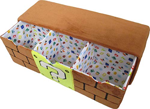 Mario stuffed toy 3 series chest block Sanei Boeki (12 x 35 x 12 cm) NEW_1