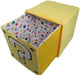 Sanei Boeki Mario Plush Doll Chest Hatena Block W14 x D14 x H14cm Yellow NEW_3