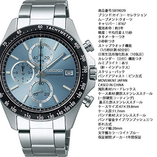 SEIKO SELECTION Watch Men's Chronograph SBTR029 NEW from Japan_5